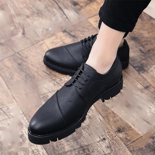 Men's Classic Oxford Shoes - New Thick Sole Retro Leather Business Formal Dress for Office & Wedding Parties2