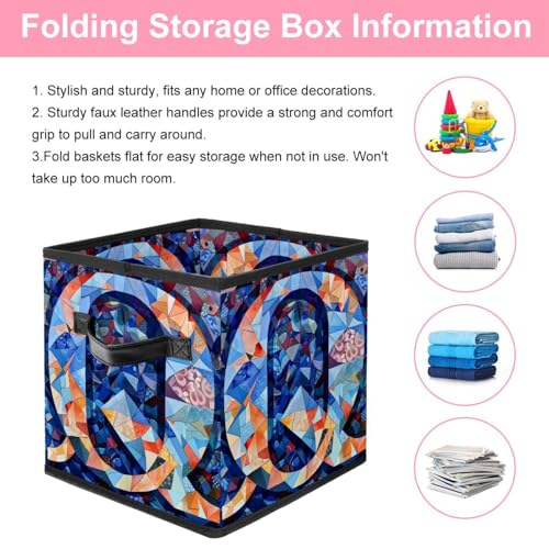 Boîte de rangement lettre Q paniers de rangement pliables dressing - 4