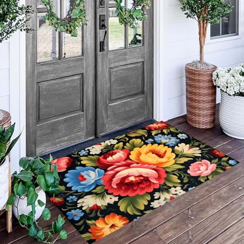 Paillasson extérieur entrée lavable noir antidérapant 60x90 - 4
