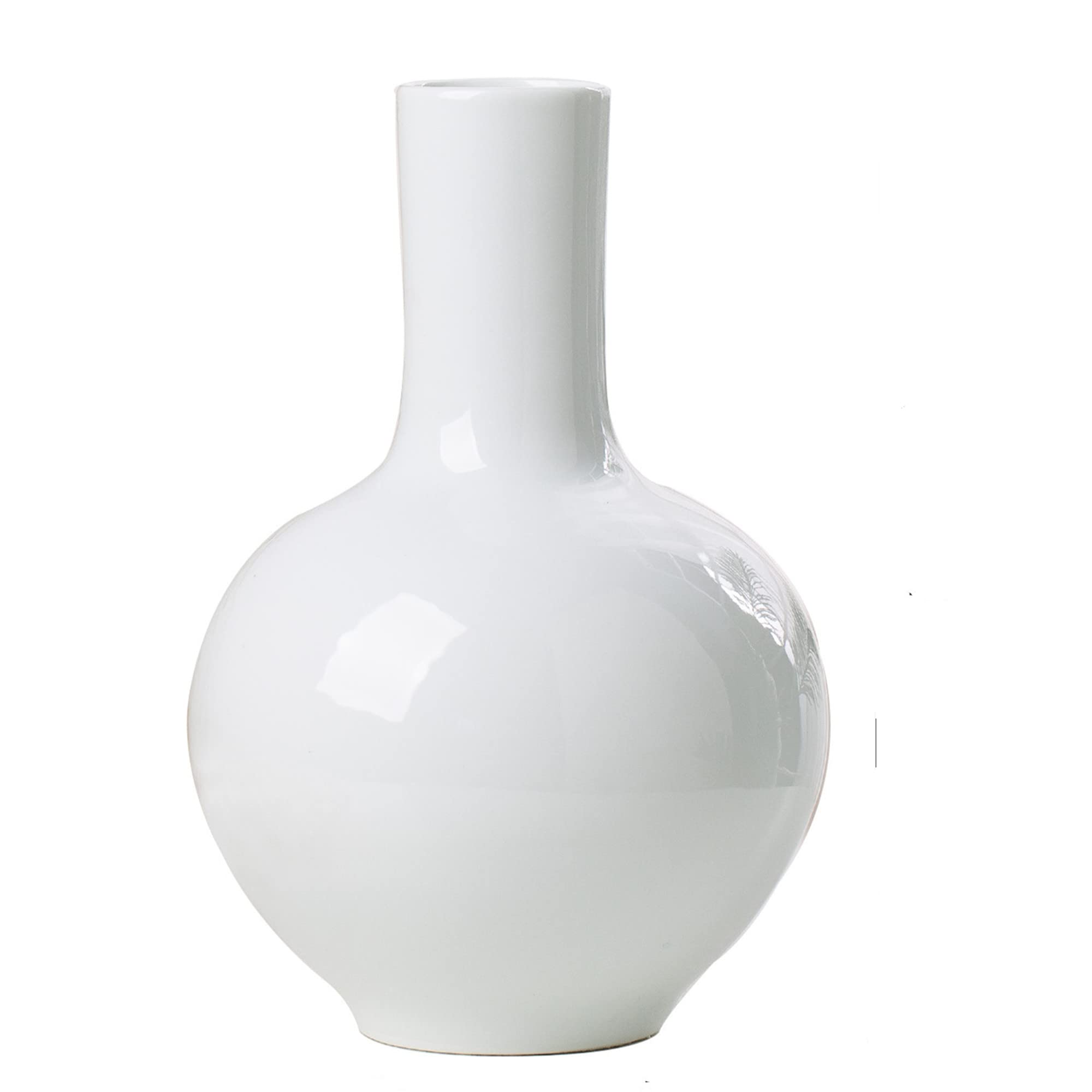 MAYIAHO White Ceramic Vases Home Decor Living Room Shelf Chinoiserie Porcelain Minimalist Modern Flower Small Rustic Coffee Dining Table Bookshelf Fireplace Neutral Centerpieces Floral Arrangements