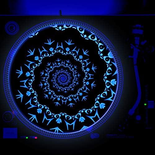 Aphex Twist - DJ Turntable Slipmat 12 inch GLOW (glows under black light)
