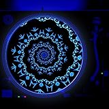 Aphex Twist - DJ Turntable Slipmat 12 inch GLOW (glows under black light)