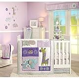 Carter's Zoo Jungle/Safari 4 Piece Nursery Crib Bedding Set, Zoo Collection