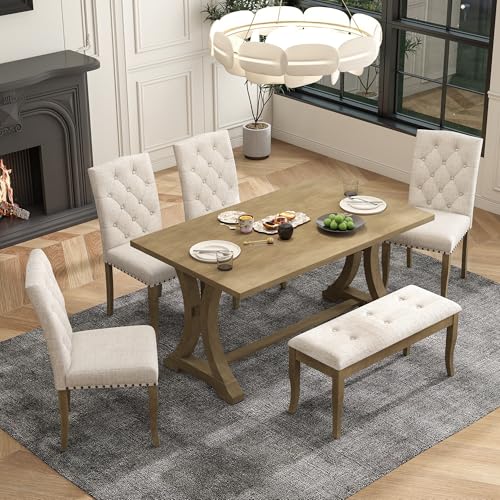 CKLMMC Farmhouse 6-Piece Dining Set