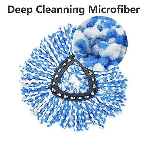 image for Sonroi 4 Pack Rinse Clean Spin Mop Replacement Head for 2 Tank System 