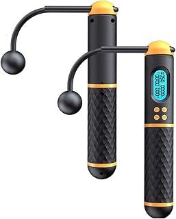 TURHAN Skipping Rope, Jump Rope Intelligent Cordless Skipping Rope Digital Counter Gym Rope Weight Loss TrainingA Speed Rope For Fitness