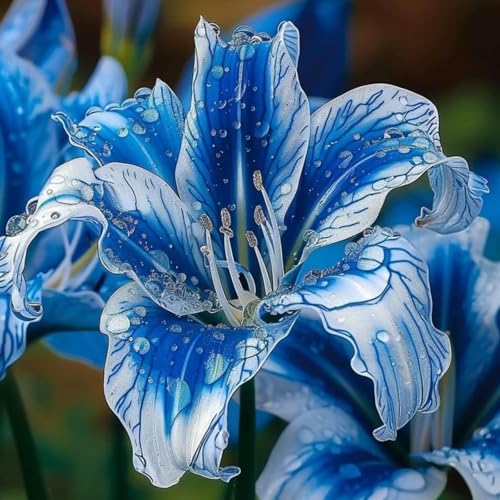 Giganti Giglio bulbi,Piante perenni,Giglio pianta vera,resistenti al freddo,Tagliare,Facile da curare(non artificiali)-2 Bulbi-E