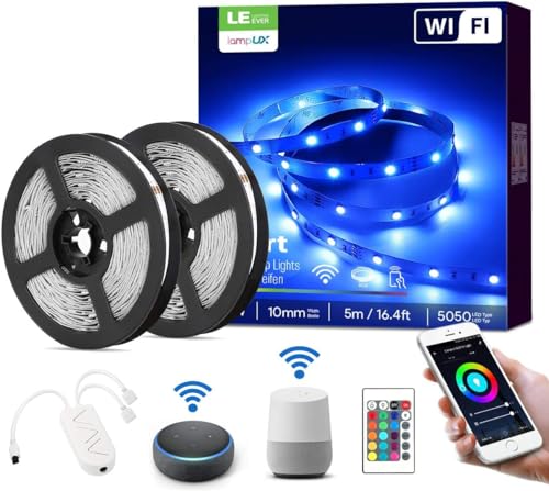 Striscia LED RGB con controllo app: tecnologia e stile insieme