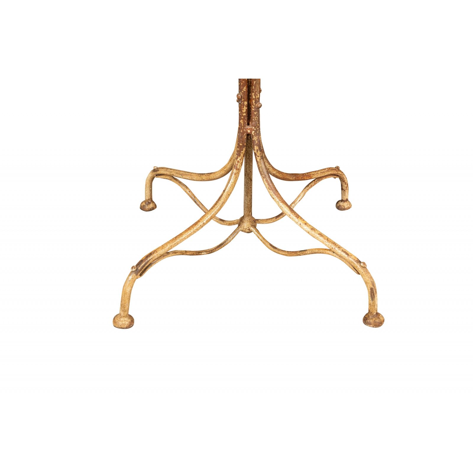 Biscottini - Tavolo da balcone e Giardino 70x70x76 cm - Tavolo da Esterno in Ferro Battuto - Tavolo da Giardino quadrato - Tavolino da balcone anticato