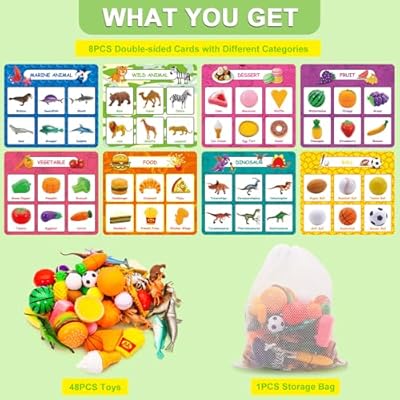 Montessori Sorting Game - Sorting Toys for Toddlers 3-5,Sensory Toys for Kids,Fine Motor Montessori Preschool Classroom Education Toys for Toddlers 3-4 Year