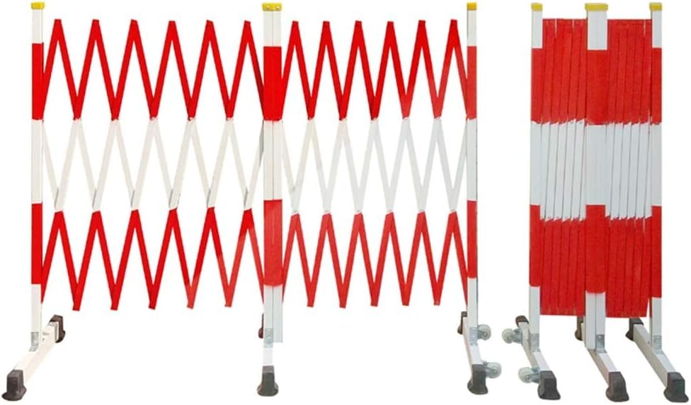 Barrière de circulation rétractable extensible porte pliante sécurité mobile isolée