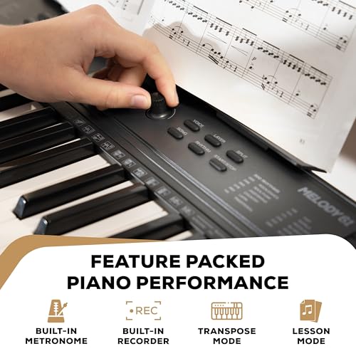 Alesis Melody 61 Keyboard Piano for Beginners with 61 Keys, Speakers, Tablet/Sheet Music Stand, 300 Sounds and Music Lessons - 6