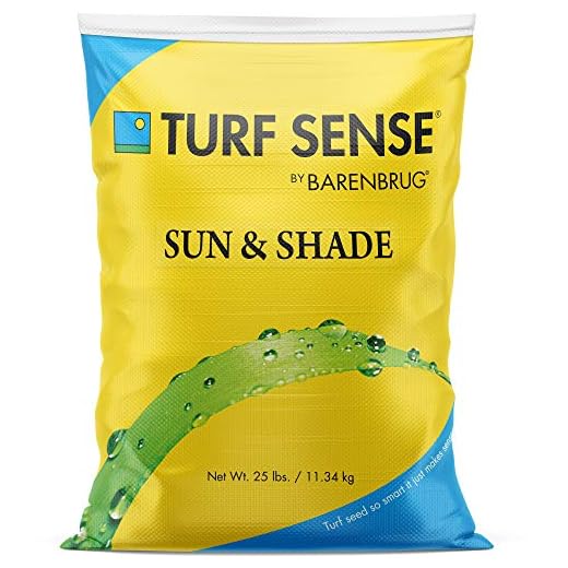 Barenbrug 25625 Turf Sense Grass Seed Grows in Areas of Sun and Partial Shade, 25 LB Bag