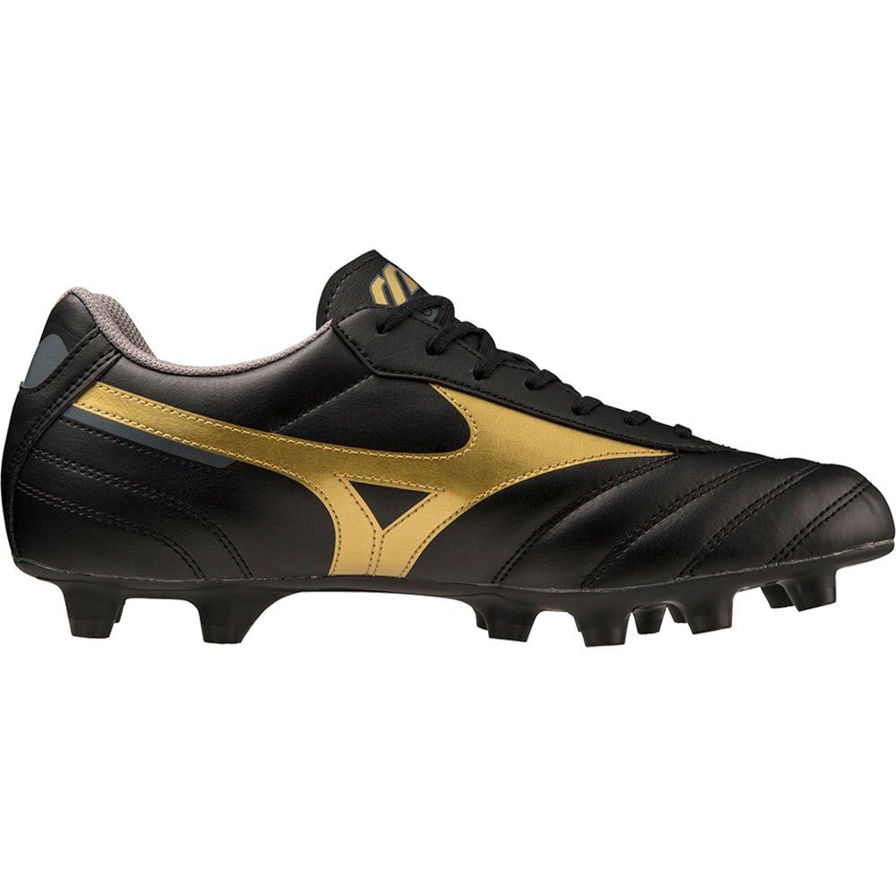 Mizuno Morelia II Club, Scarpe da Football, Unisex - Adulto, Black/Gold (Numeric_41)