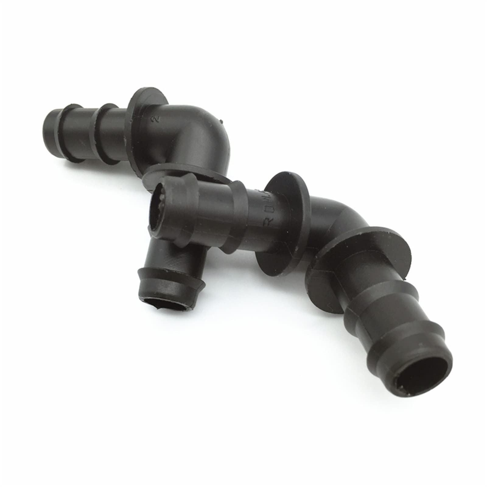 Giardino all'aperto 60pcs 12mm Sistemi di irrigazione agricola Attrezzature industriali Parti di collegamento della conduttura Tubo acqua dello sterzo a 90 gradi Raccordi per irrigazione