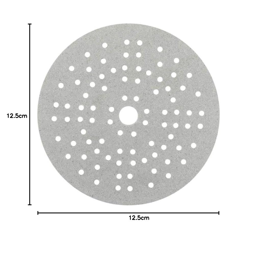 Mirka carta abrasiva Iridium Ø125 mm a strappo 89 fori grana 60 50 pz | Per levigatura precisa su vernice stucco legno acciaio plastica con 89 fori per aspirazione polvere efficiente