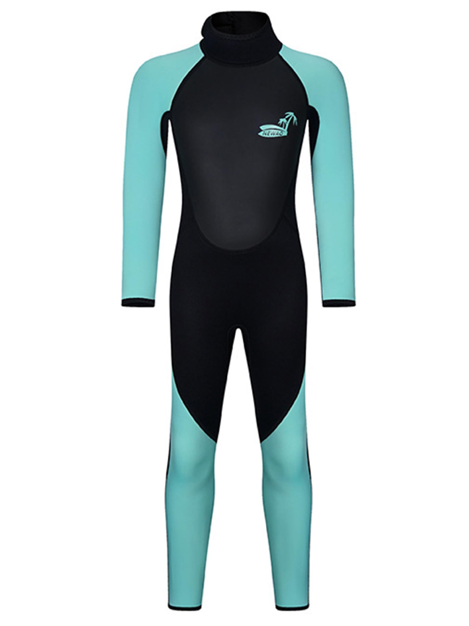 Kinder Neoprenanzug Jungen 3mm Lang UV Schutz Ganzkörper Neopren Bademode Zum Schwimmen Surfen Hellgrün 122-128