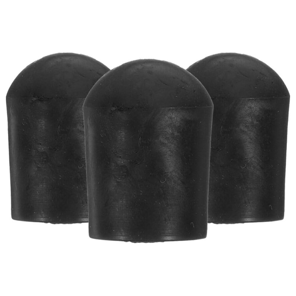 Toyvian Cello Accessories 3pcs Tail Post Leather Pad Rubber Tip Endpin Stopper Anti-slip Design for Performances