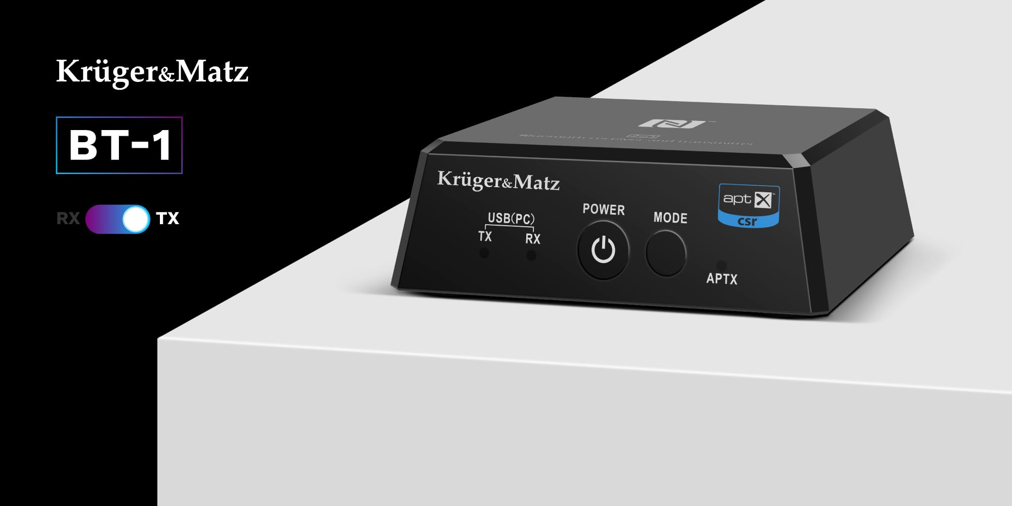 2w1 Odbiornik i Nadajnik Bluetooth HiFi Audio model BT-1 KM0352