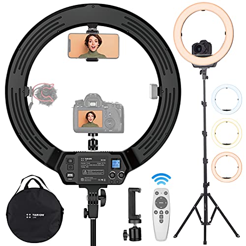 TARION �����O���C�g 19�C���` �����R���t�� 3�F�� ���i�K���� �{�i�I�ȃ����R���t�� �J�������C�g ���u�p���[On/Off ���u���� �B�e���C�g �P�[�u���S��3m �X�^���h�ϋv���� ����2m ���C�u�z�M�A�B�e�A�e�����[�N�Azoom��c�p R19