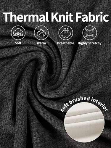 Zengjo Mock Turtleneck Thermal Undershirt Mens Long Sleeve Baselayer Shirts4