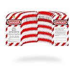 TRADESAFE Lockout Tagout Tags - 30 Pack - Premium 15 mil Vinyl Plastic w/Zip Ties | Danger Do Not...