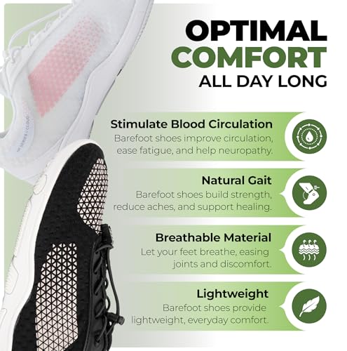 Image of Hike Footwear HF Flow Barefoot Shoes for Women & Men - Minimalist Shoes with Arch-Support, Breathable Splash-Proof & Versatile Boot, Ergonomic Pain-Relief Posture Improvement Hiking Boots