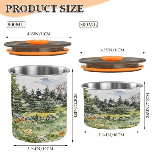 Envase hermético para café Qilmy acero inoxidable 500 ml miniatura 3