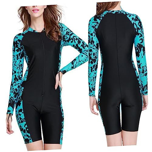 SUPVOX Womens Guard Swim Set Lightweight Full Body Diving Suit Long Sleeves Comfortable Foot Tights Uv Protection Swimwear Size