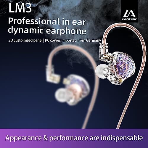 Image of Yinyoo Lafitear LM3 in Ear Type C Wired Earphones with Mic, Surround Sound Headphones, Blue Whale V6 External Magnetic Headphone Wired, in Line Mic & Volume Control (Silver Type C with mic)