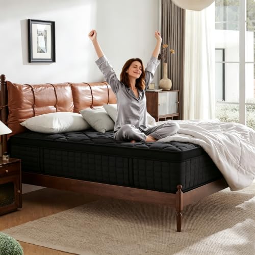 Image of 14 Inch King Mattress - Medium Plush Feel Hybrid Mattress