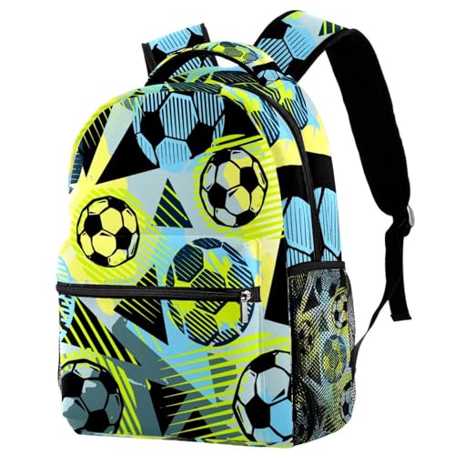 Sac à dos école résistant football multicolore pour éviter les fermetures cassées