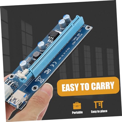 Adaptador de Tarjeta Gráfica Cable USB 60cm EXCEART Pci-e Extensión para GPU Externa Portátil 3