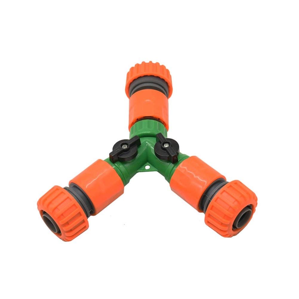 1/2" 3/4" 2 vías Conector de tubería de jardín 16 mm 20 mm Divisor de Agua de válvula de riego de jardín Divisor de Tubo de riego Suministros de jardinería