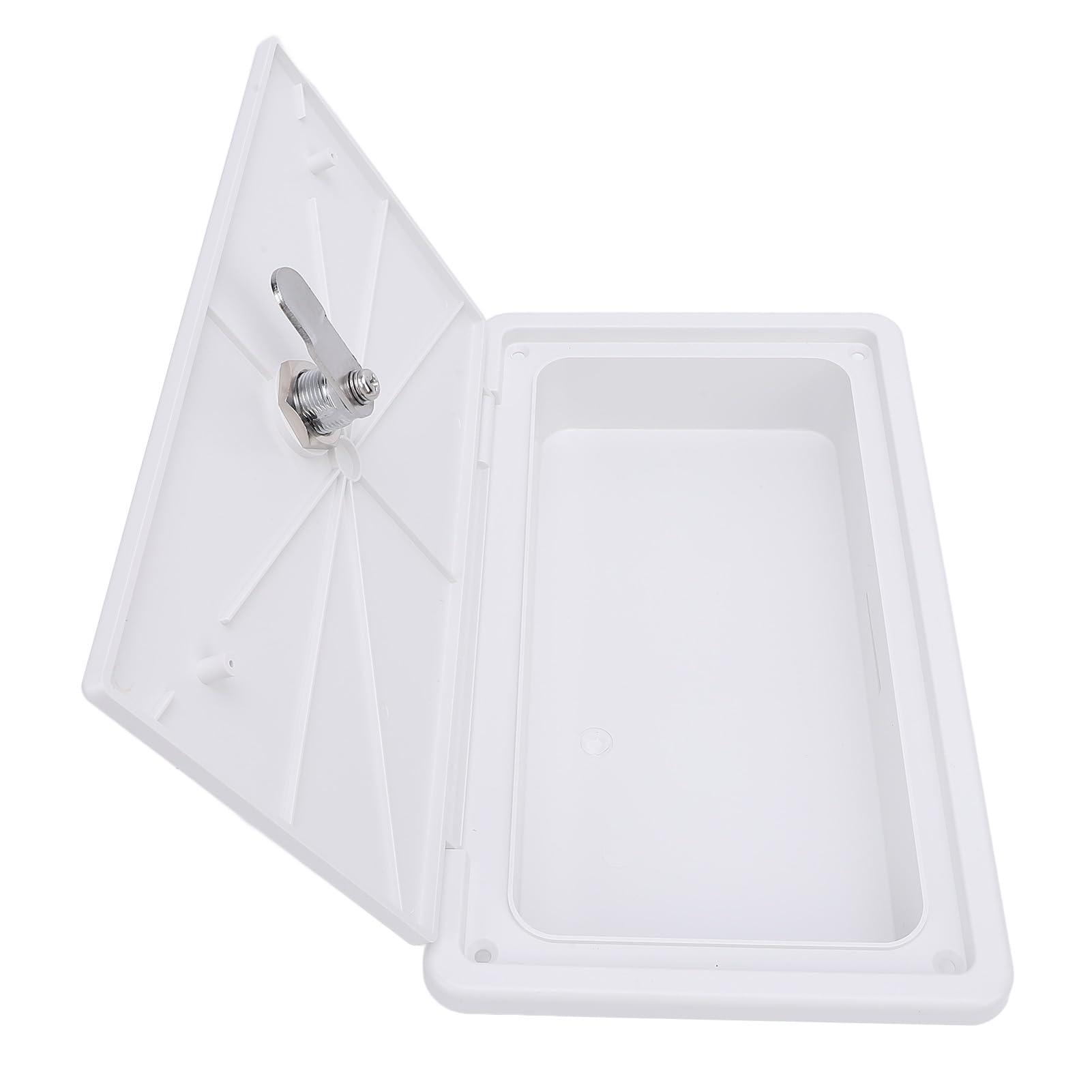 Wohnmobil Gepäcktür mit Sicherheitsschloss, ABS-Aufbewahrungsfach 266x156x48mm geschlossene Ablagebox für Werkzeuge und Zubehör, passend für Campingwohnmobile und Reisemob