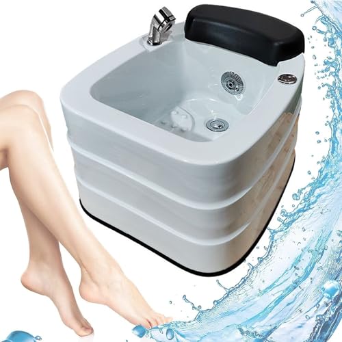 Bañera de masaje acrílica para pies con calor y masaje