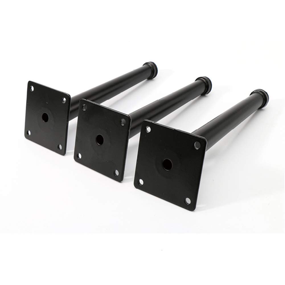 Furniture legs Mobiliario Moderno Minimalista Negro Patas x4, otomano sofá Mesa de café pies de Metal, Protector de Fieltro, 20 cm de Altura