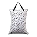 ALVABABY Large Wet Dry Bag,Waterproof Hanging Cloth Diaper with Double Zippered Pockets (25x18 inches) HL-H001