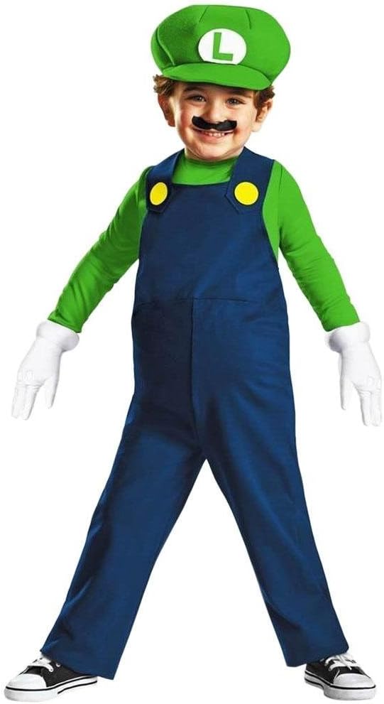 Disguise Nintendo Super Mario Brothers Luigi Boys Toddler Costume