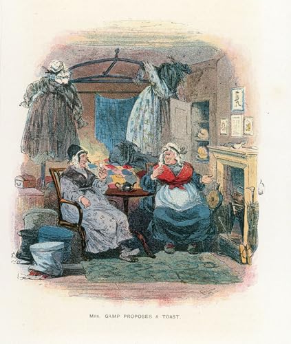 Peintures Illustration Chuzzlewit Hablot Knight Browne Insufflez de l'Âme à Vos Murs