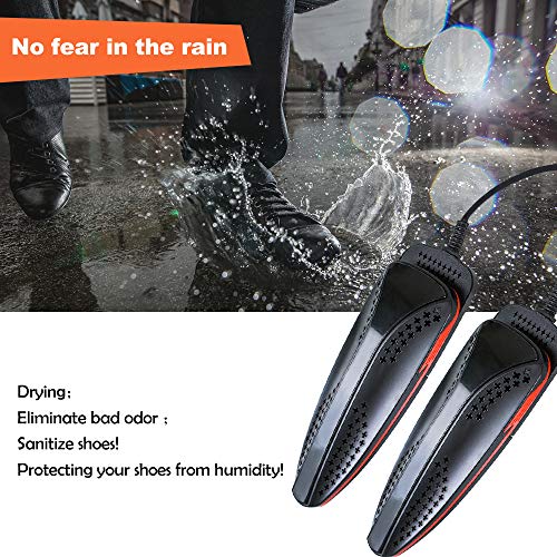 LHIABNN Electric Shoe Dryer + Timer, Stretchable Shoes Drying Device,Boot Dryer/Glove Dryer/Shoes Warmer, Footwear Heater (110V)
