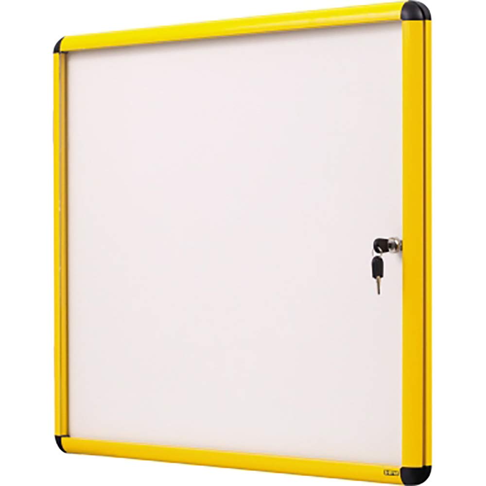 Bi-Office Yellow Indoor Swing Display Case