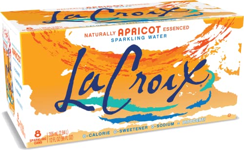 Image of La Croix Sparkling Water, Apricot, 12 Fl Oz (pack of 8)