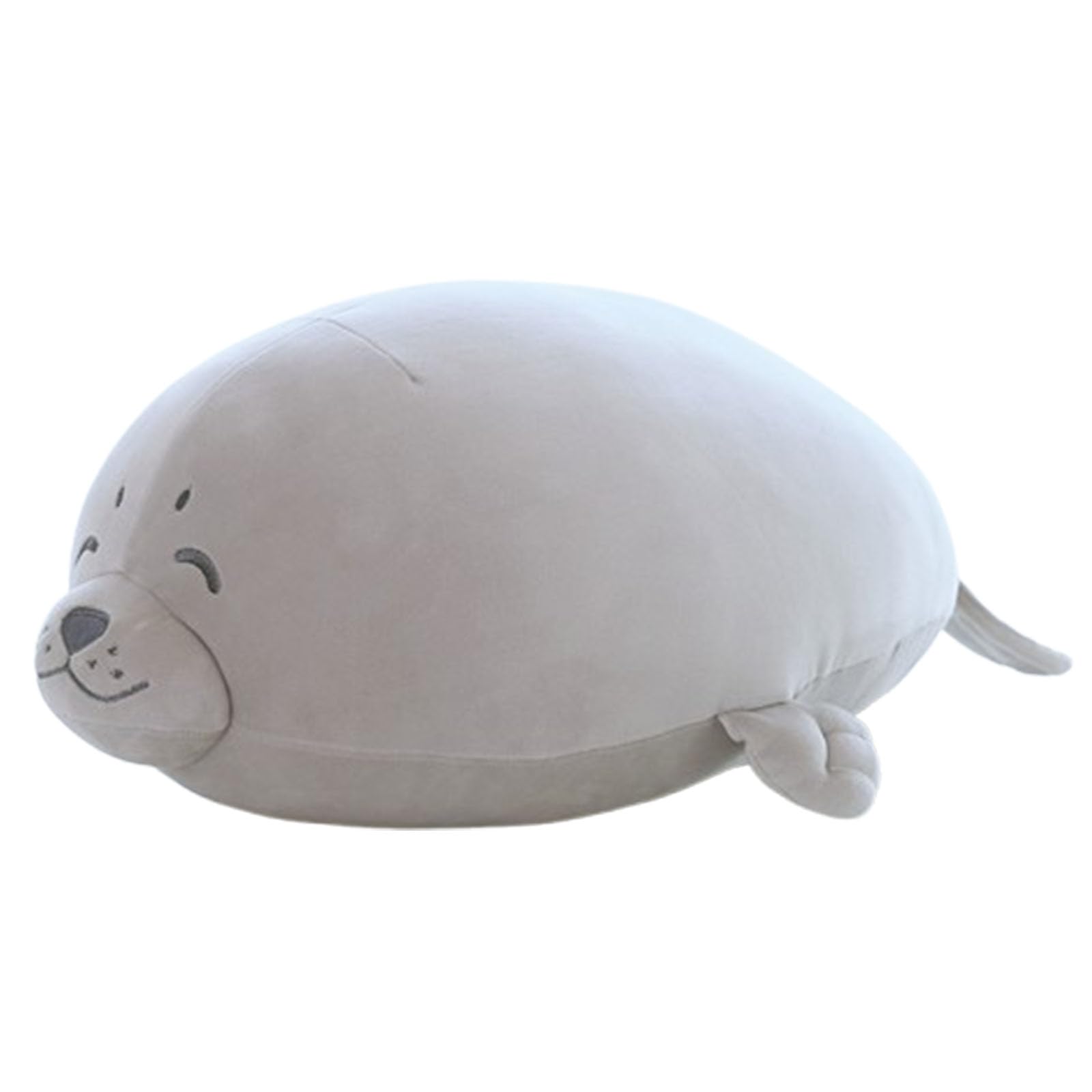Seal Stuffed Animal, Chubby Seal Plush Pillow Stuffed Cotton Plushies Animal Toy, Seal Cushion Soft Doll Toys, Cute Grey Ocean Pillows Pets, Kids Gifts for Birthday Valentine Christmas (65cm)