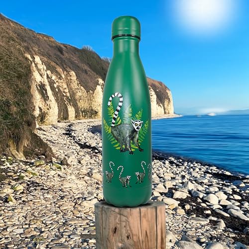 NatureVac, Lemur 500ml Insulated Water Bottle from Deluxebase. Green Stainless Steel Thermal Flask for Gym Office, Travel - Image 4