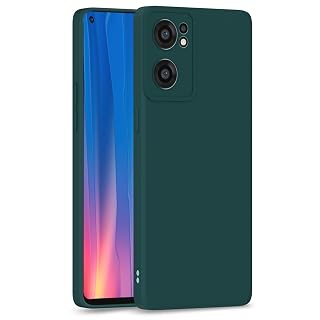 Pikkme Back Cover Soft Matte Liquid Silicone TPU | Camera Protection | Shockproof Slim Back Case for Oneplus Nord Ce 2 5G (Green)