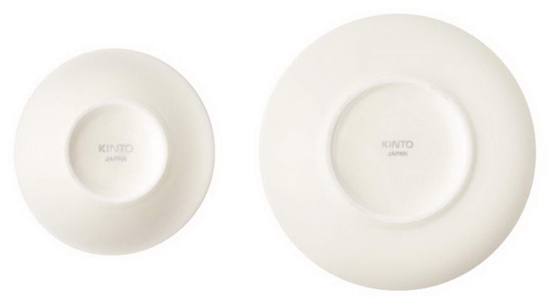 KINTO 17144 PEBBLE Cup & Saucer, 6.1 fl oz (180 ml), White