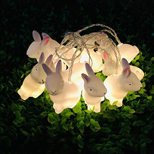 Cordão de Luzes de Coelho de Páscoa PretyzOOM Luzes LED Coelhinho de Fada Luzes Noturnas Decorativas