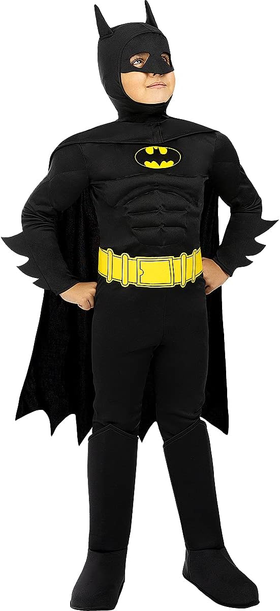 Funidelia | Disfraz de Batman Oficial para niño Talla 3-4 años ▶ Caballero Oscuro, Superhéroes, DC Comics, Hombre Murciélago - Color: Negro - Licencia: 100% Oficial