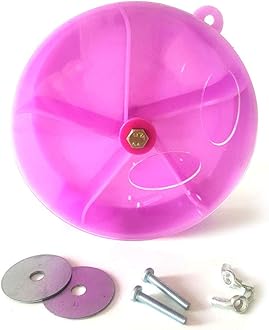 Bird Foraging Toy Seed Food Ball Rotate Wheel for Parrot Budgie Parakeet Cockatiel Conure African Grey Cockatoo Macaw Amazon Lovebird Finch Canary Cage Feeder